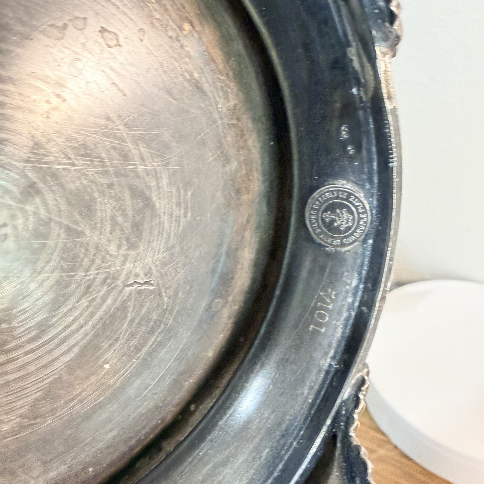 Derby Silver Co Quadruple Plated Footed Bowl with Handle Candy Dish