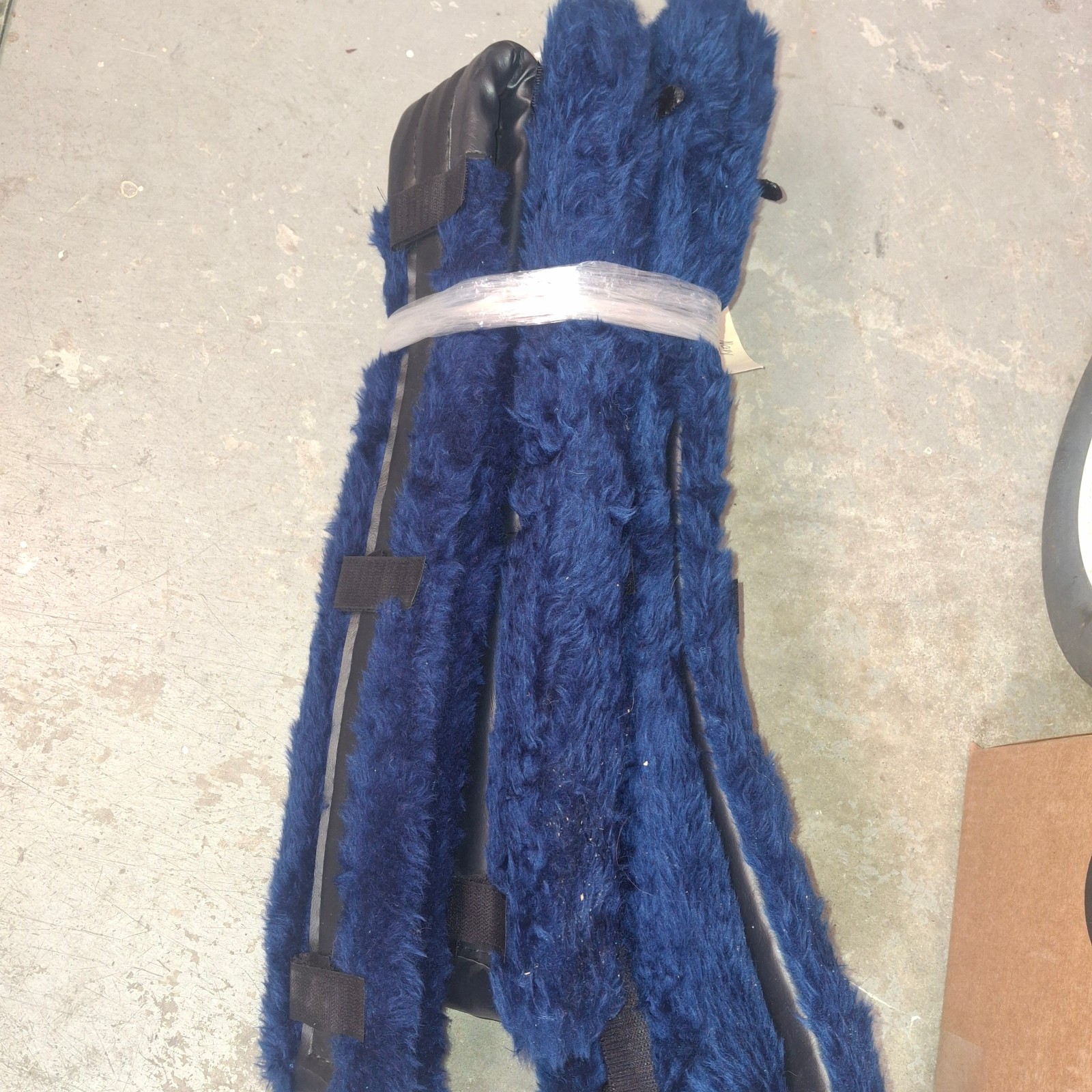 Horse size fleece harness Saddle Split Breast Collar Breeching pad set padded 44