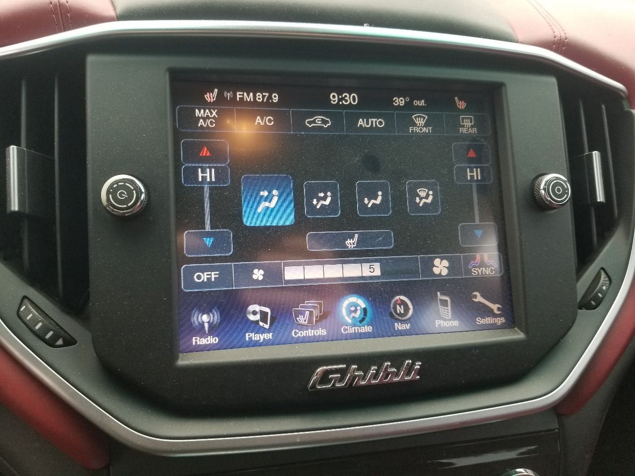 14 2014 MASERATI GHIBLI SQ4 SRS CONTROL MODULE 670007061