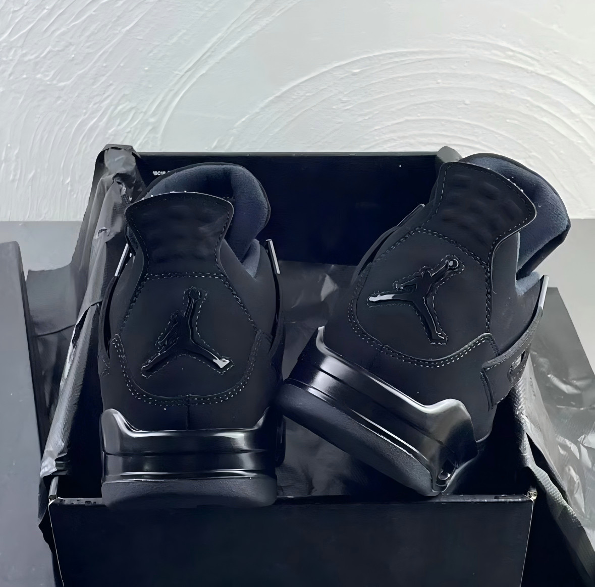 Jordan 4 ''Black Cat'' retro Basketball Men's Size Shoes- Black Mid Top Shoes