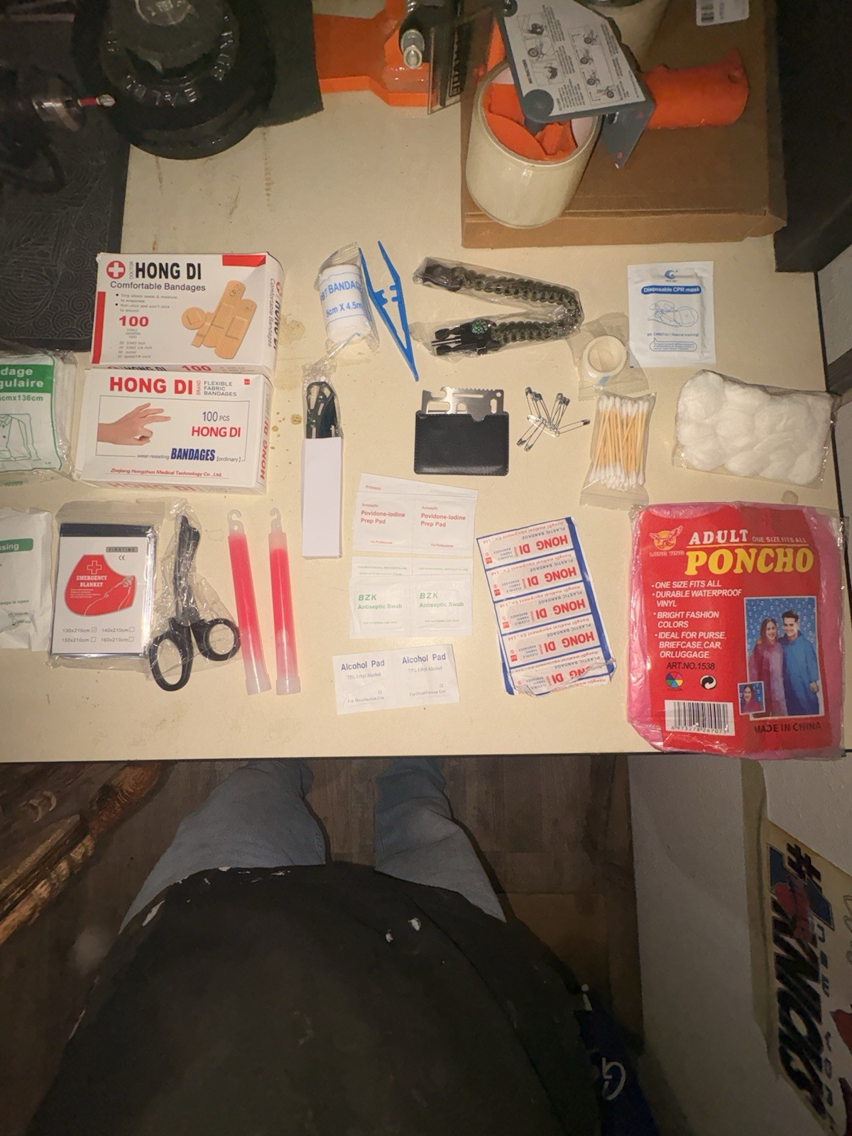 Tactical Trauma Kit Military First Aid Bag for Emergency Survival ( Over 200 Pcs