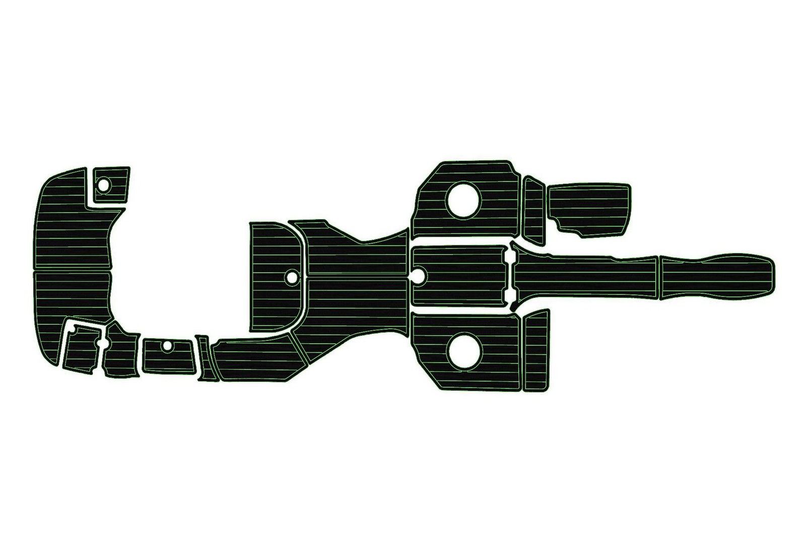 2012-2016 Monterey 264 FS BR Faux EVA teak Marine Floor