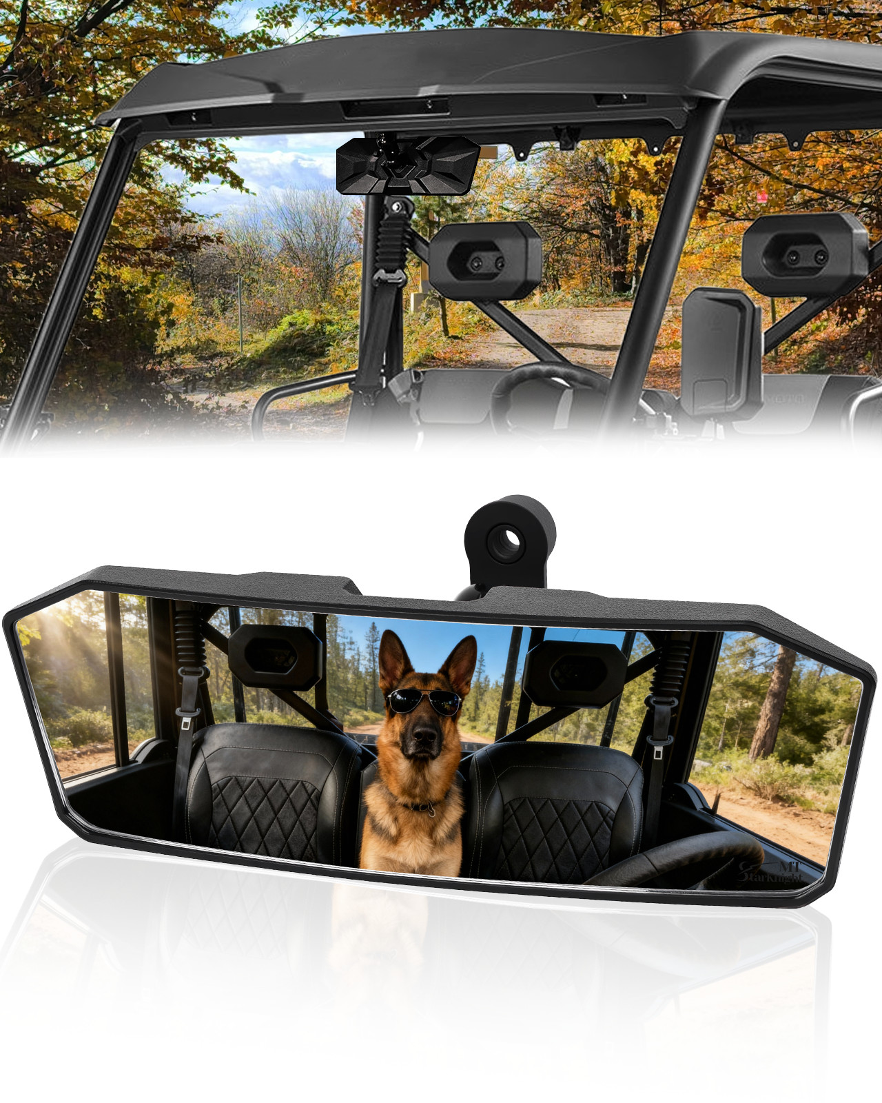 UTV Rear View Center Mirrors For CFMOTO UFORCE U10 Pro/UFORCE Pro XL 2025-2026