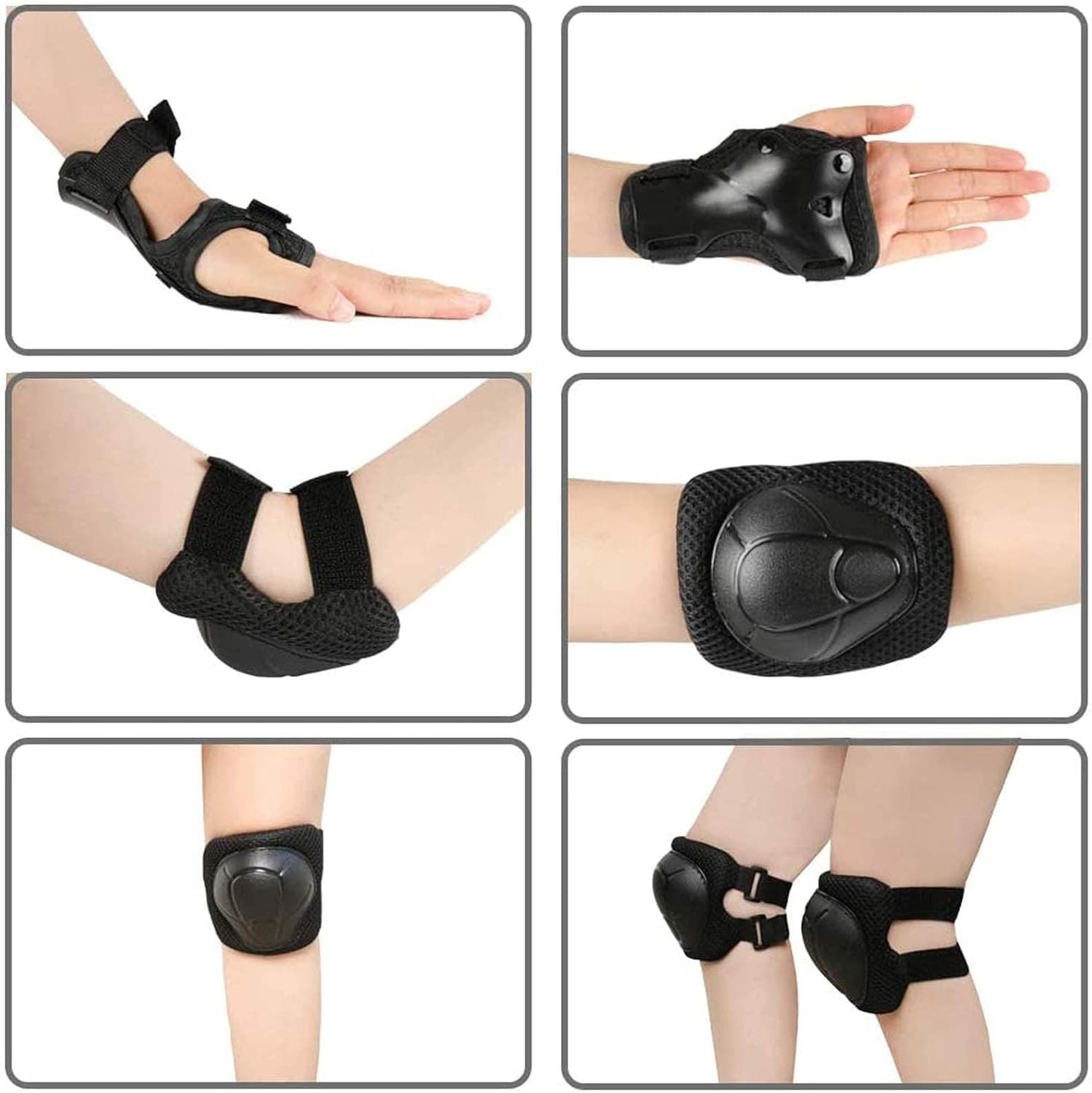 Kids Protective Gear Set Knee Pads for Kids 3 -14 Years Toddler Knee and Elbow👍