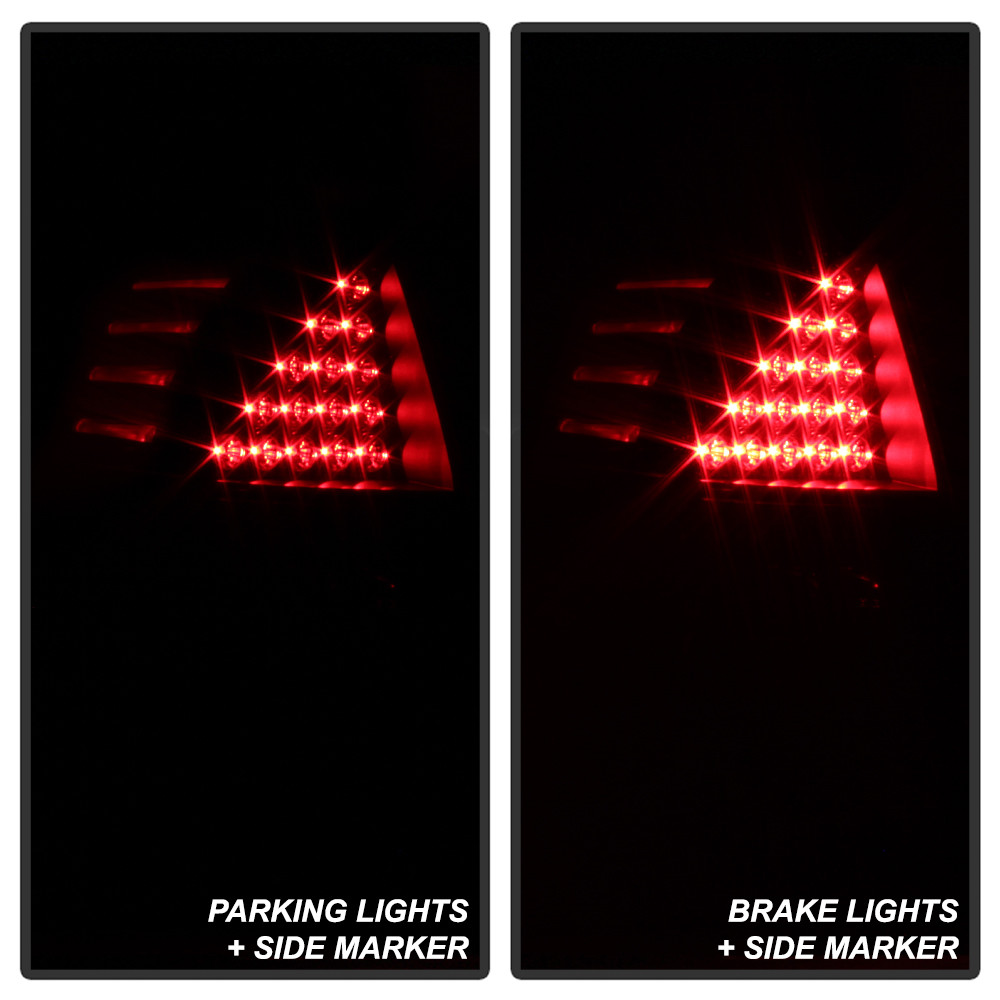 Black Smoked 2005-2008 Dodge Magnum LED Tail Lights Brake Lamps 05-08 Left+Right