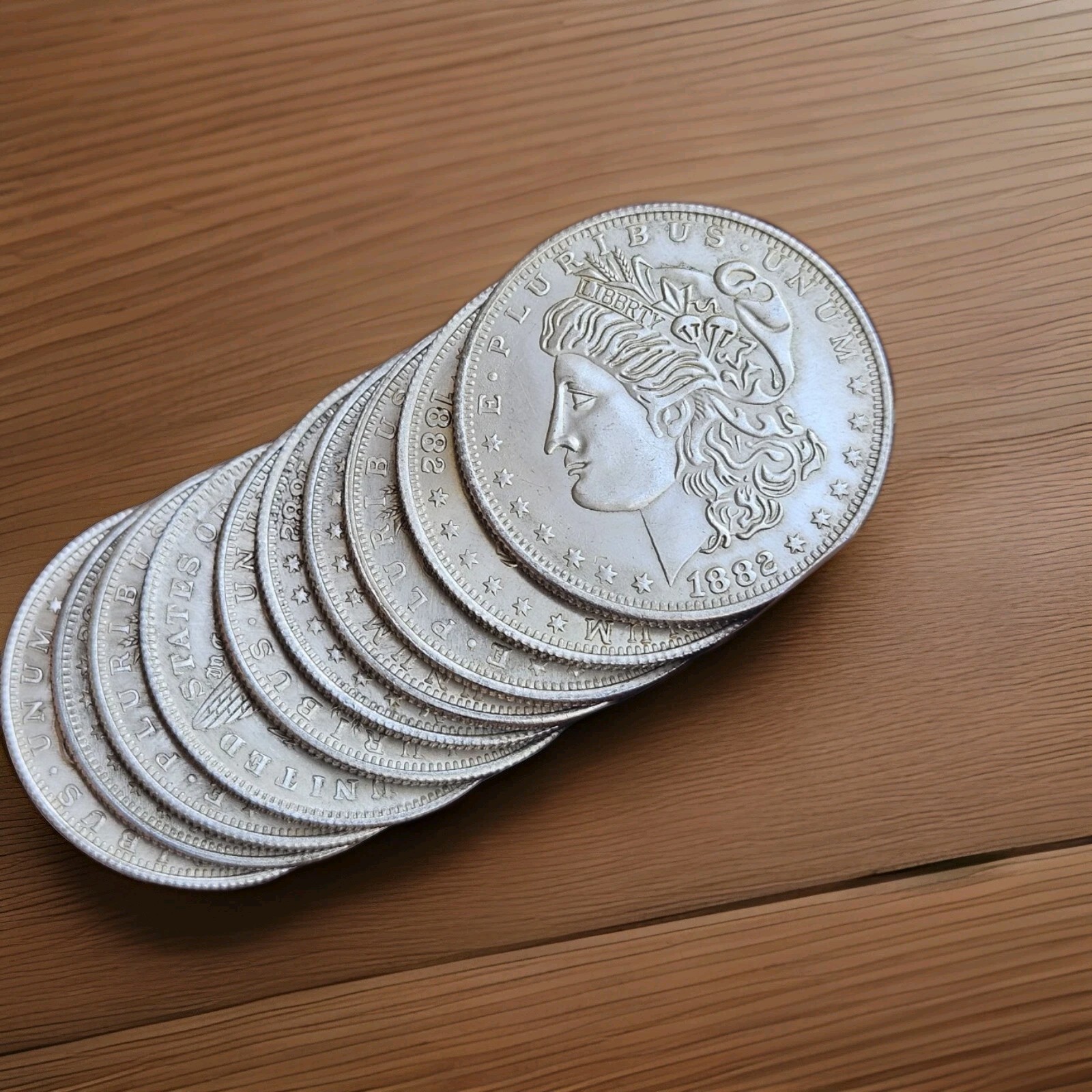 Magic Trick 2PC Magnetic Coins Steel Morgan Dollars T19