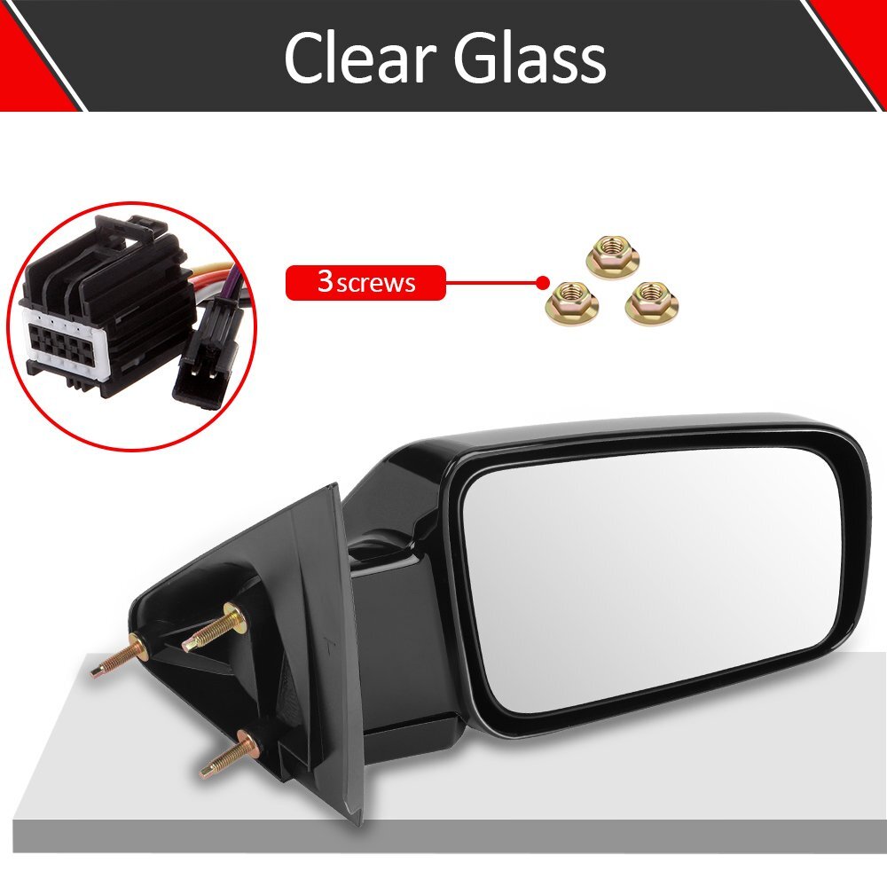 Side View Manual Fold Mirrors Pair For 1988-1998 GMC Chevy Pickup Truck Black