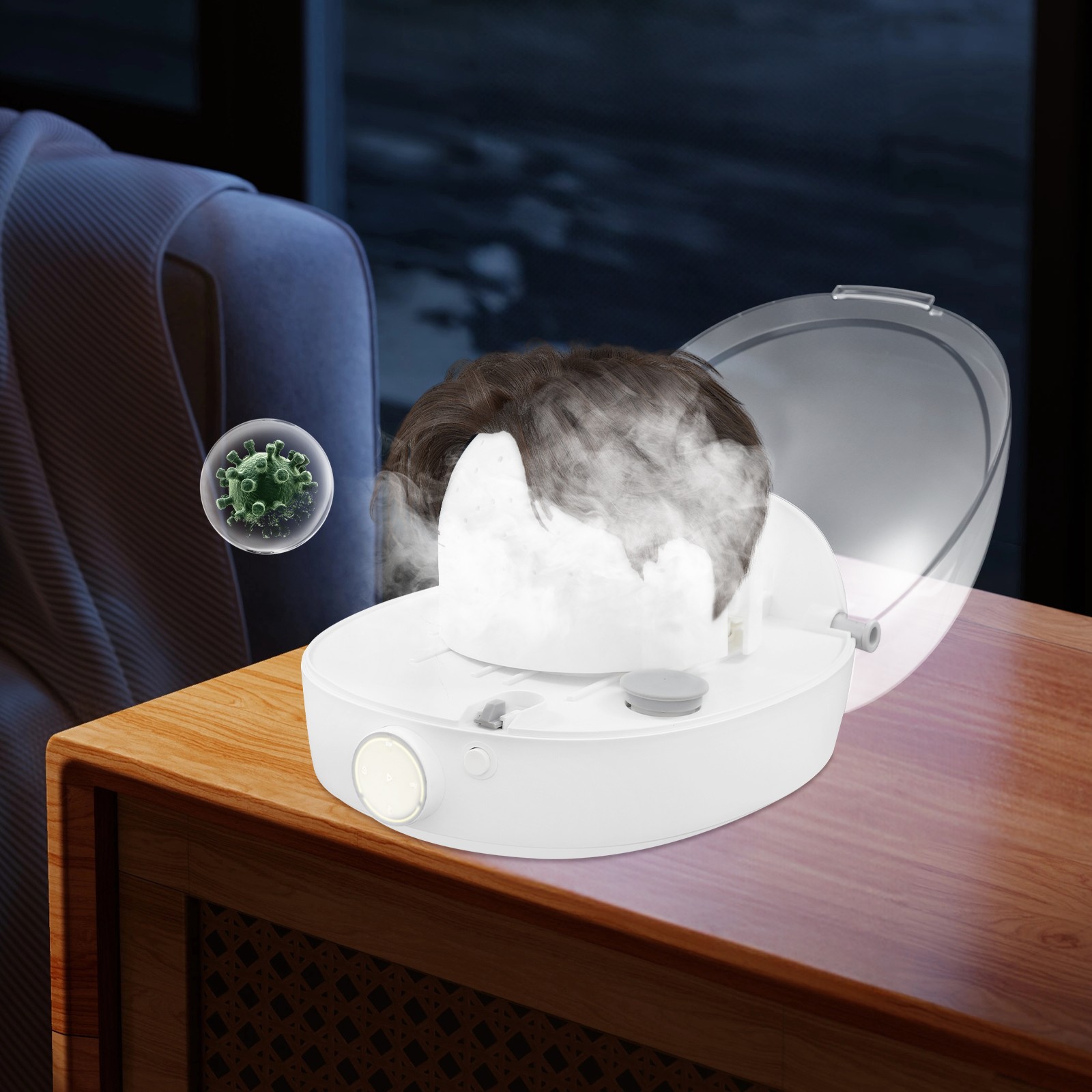 Cap Care Machine for Iron and Dry Restore Misshapen Hat/Cap Natural Shape 1000W