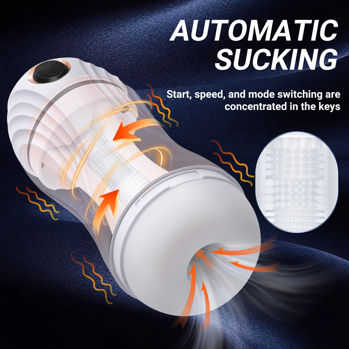 Blowjob Automatic Male Masturbaters Cup Stroker Sucking Vibrator Sex Toy For men