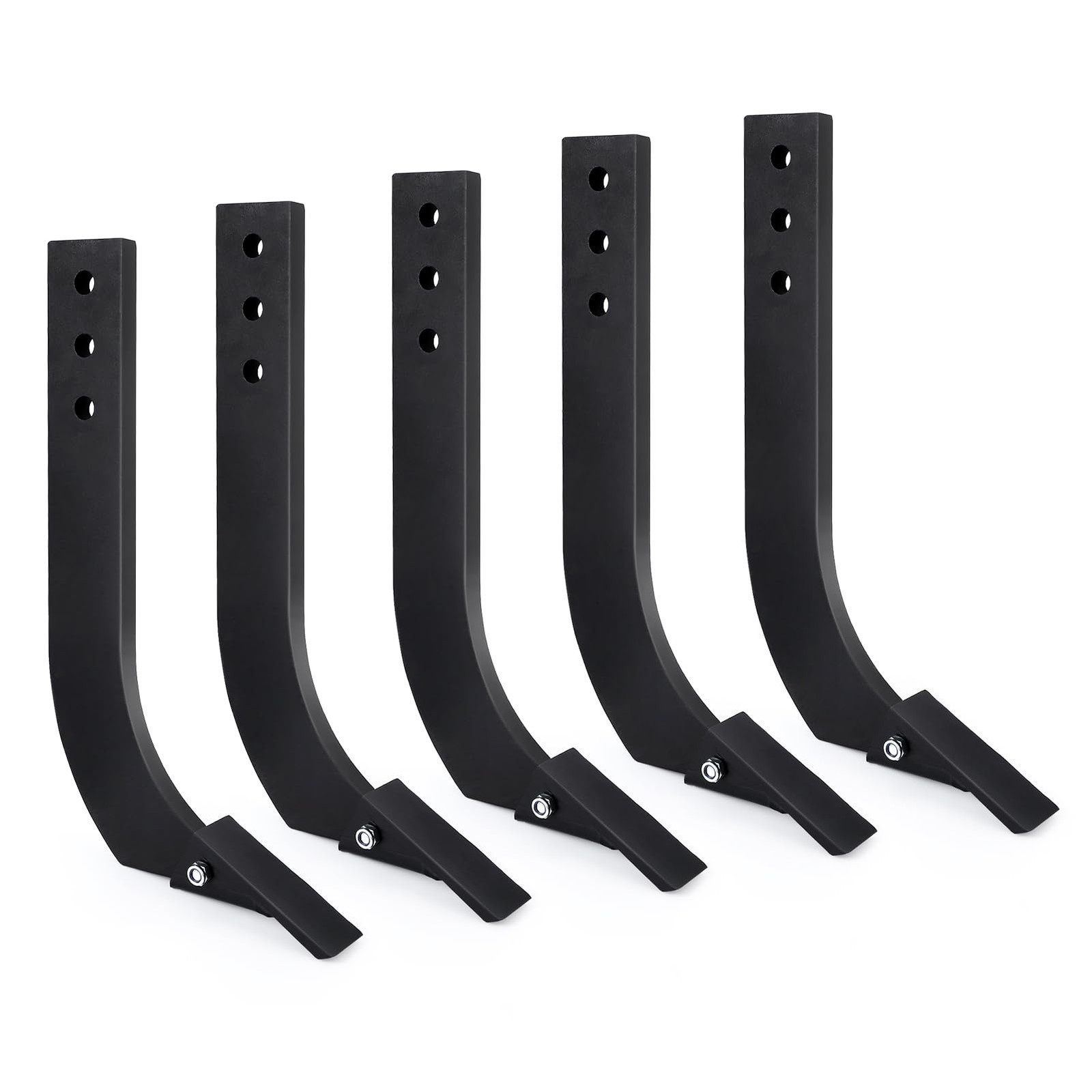 5 Pack 16'' Box Blade Shank Scarifier Shanks Teeth 3 Holes Box Scraper Shank