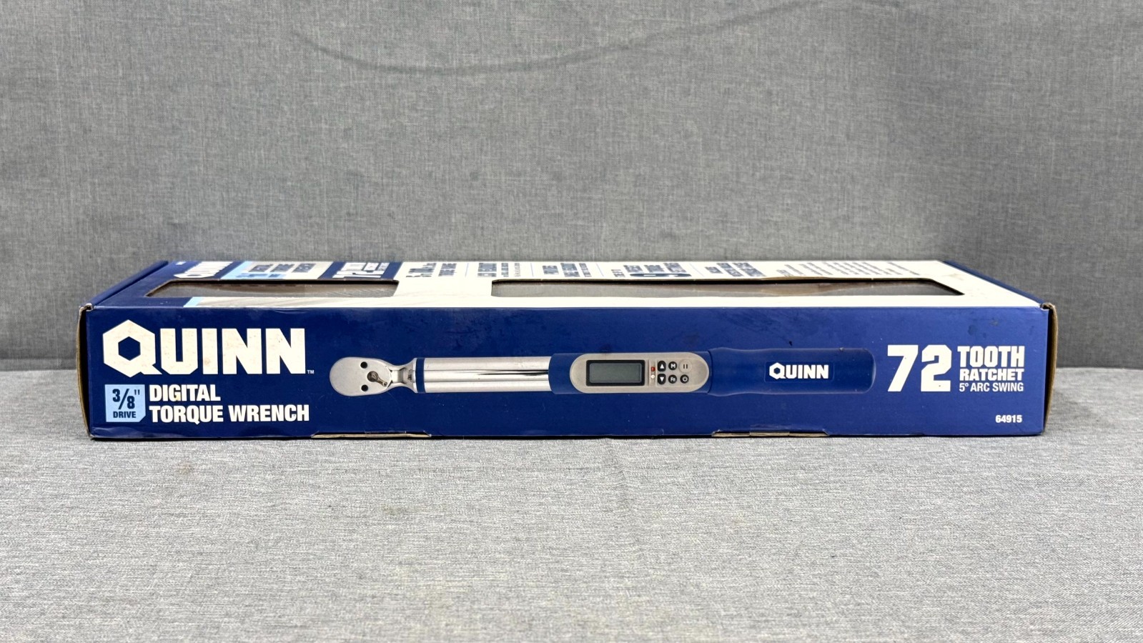 NEW Quinn 3/8 inch Drive Digital Torque Wrench 5 to 100 ft lbs - 64915 Free S/H