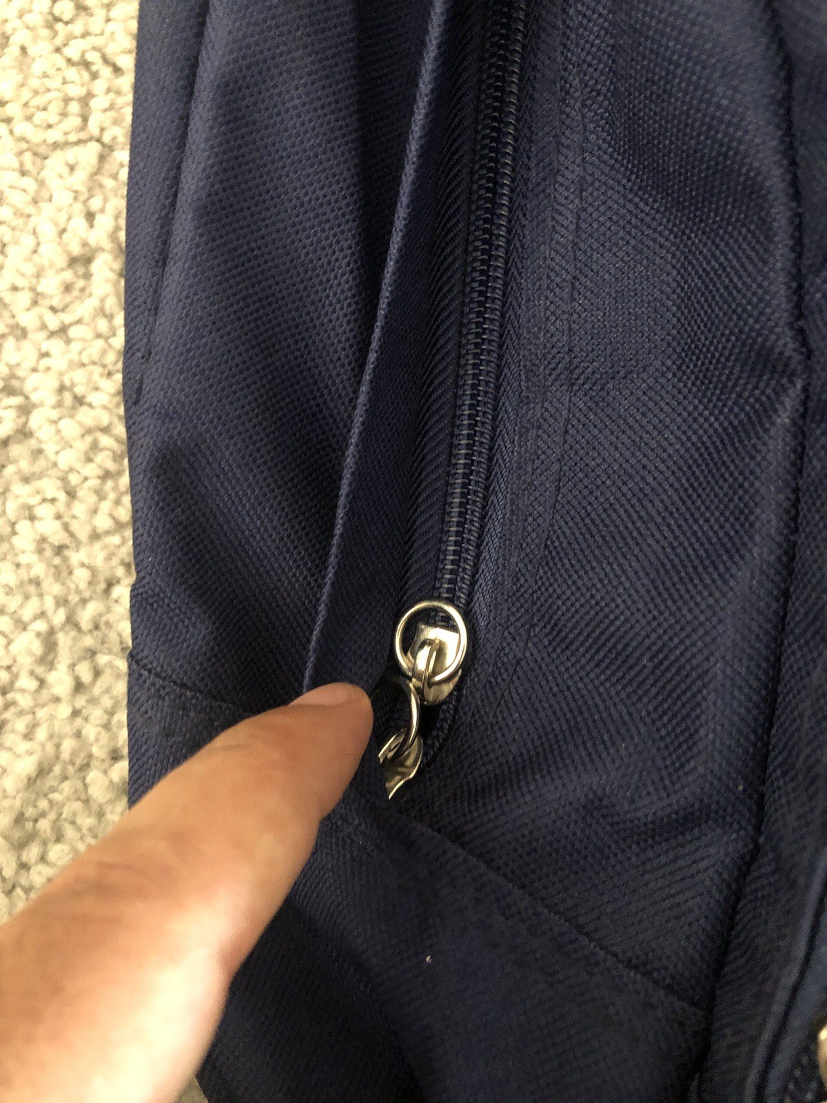 Vintage Conoco Phillips Employee Corporate Blue Backpack Oil & Gas Drilling Read