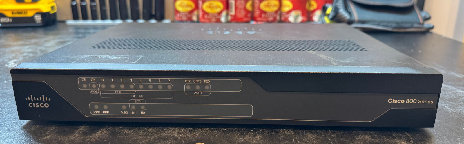 Cisco 800 Series C891F Gig Ethernet Integrated Services Router ISDN BRI 56kModem