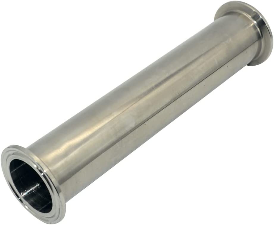 Sanitary Tri Clamp Pipe OD 1.5" - 2" Length 6 8 inch Ferrule Flange End SS316