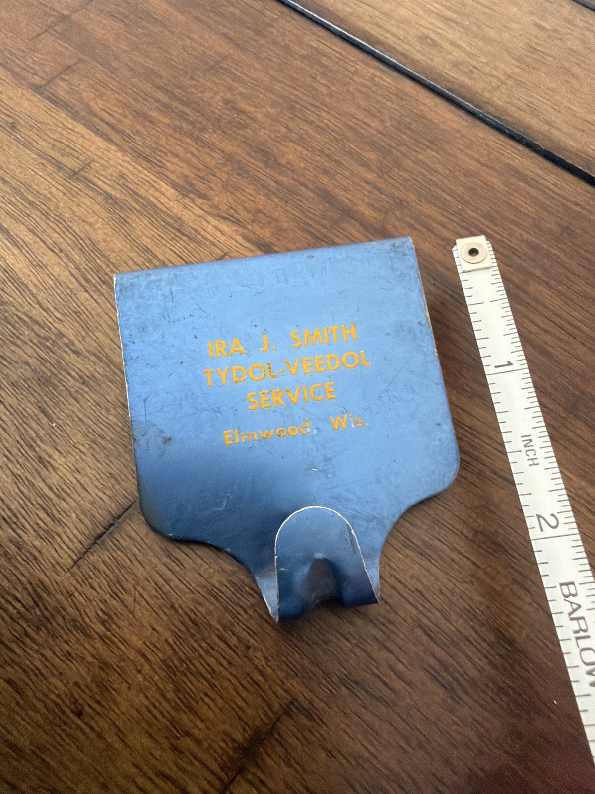 Wisconsin Elmwood IRA SMITH TYDOL VEEDOL Advertising Bag Holder Auto Oil Gas