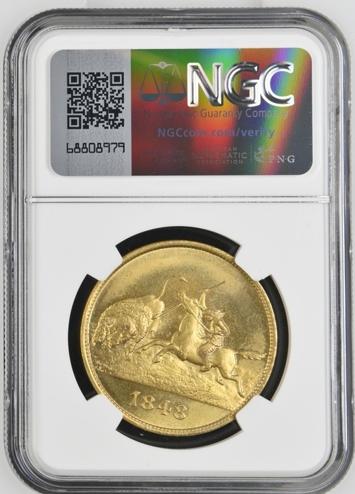 1898 NE HK-283 TRANS-MISSISSIPPI EXPO OFFICIAL MEDAL SC$1 NGC MS 66