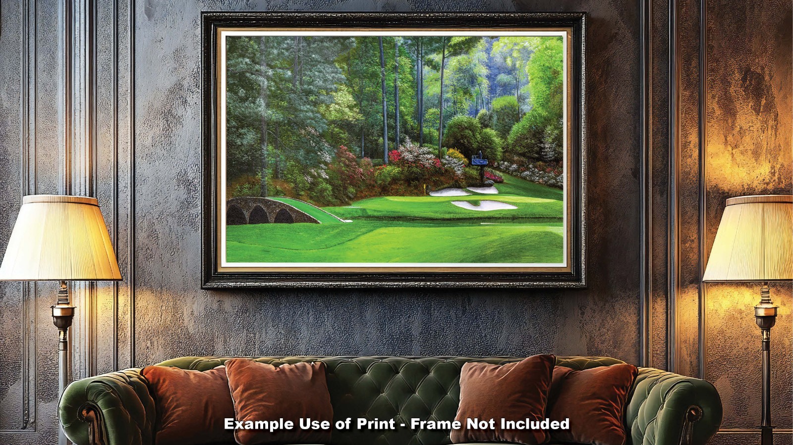 Augusta National Golf Hole 12 Golden Bell Masters Amen Corner PGA Art Print Ri4
