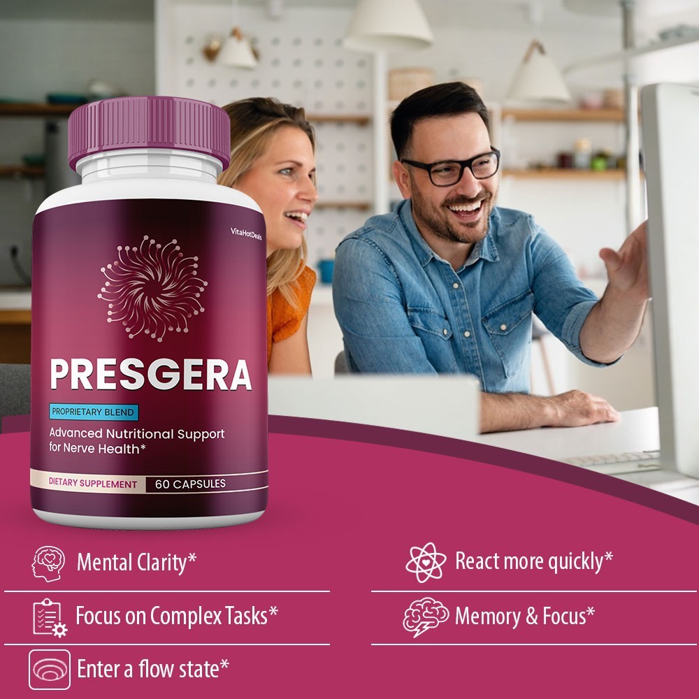Presgera Capsules, Max Strength Nerve Health Supplement, Presgera (1 pack)