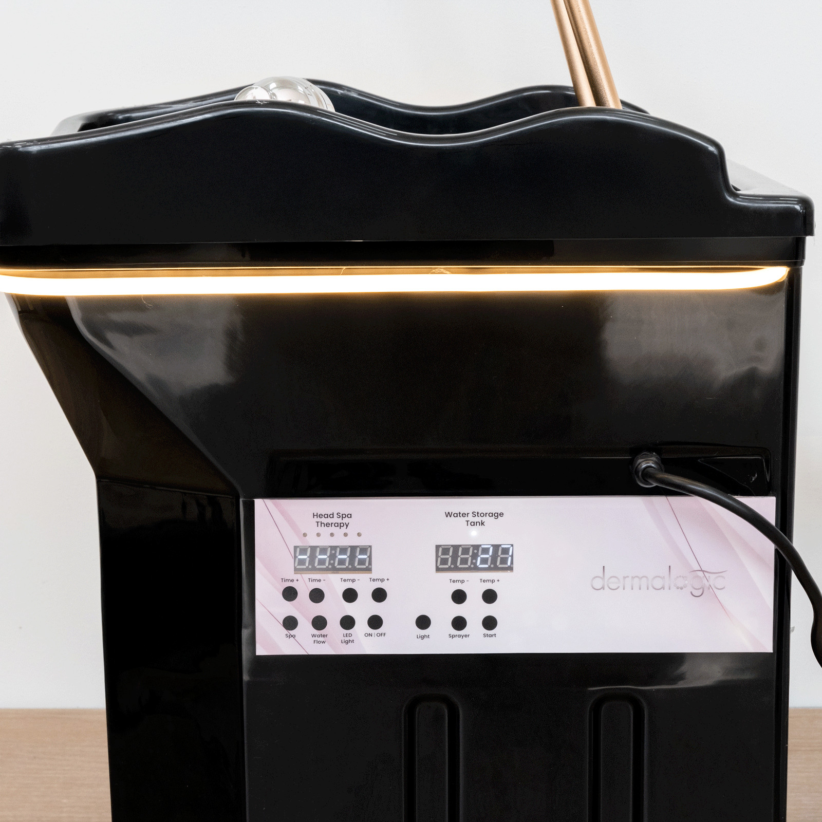 Portable Head Spa Non-Plumbing U-Shape Water Massage Shampoo Bowl, Black