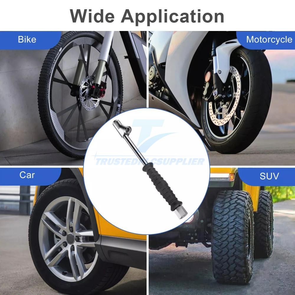 2*Dual Head Air Chuck 1/4" FNPT Straight Foot Lock On Truck RV Tire Inflate Chuc