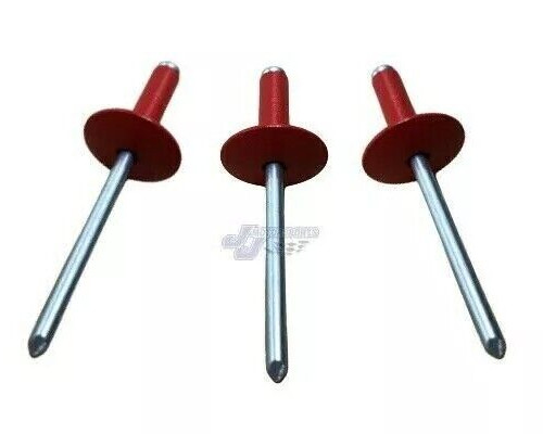 Large Head Red Rivets Pop Rivet 25 ct. 3/16" Racing Fastener IMCA USMTS
