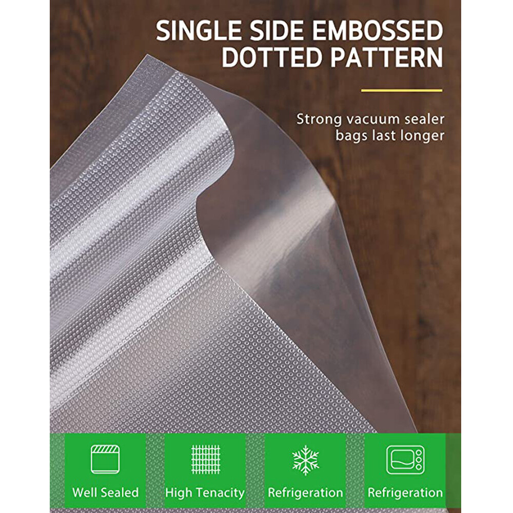 4 Rolls 11"x50' Vacuum Sealer Bags Food Saver Sealing Machine Storage Bag 4 Mil