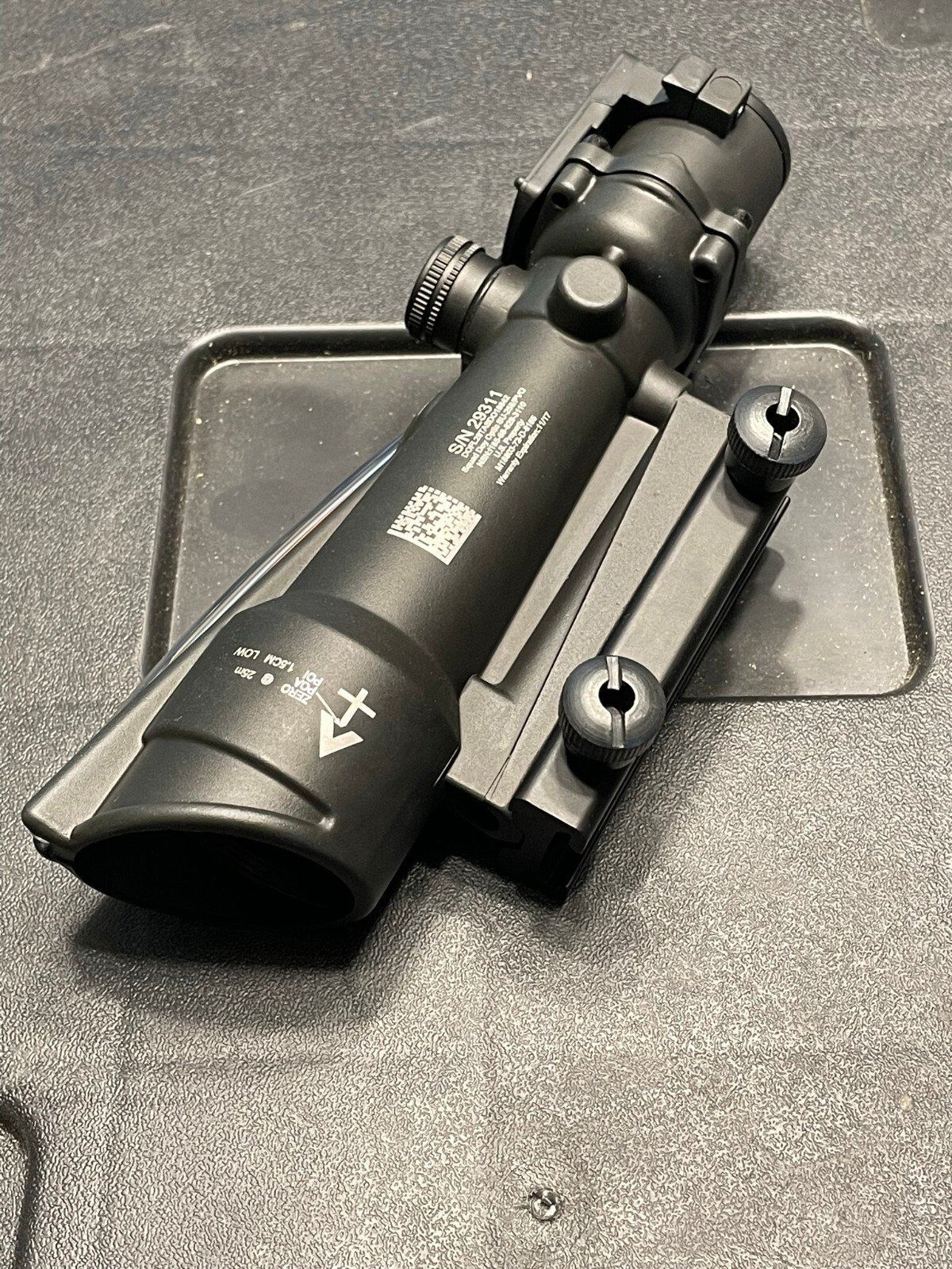 5x35 BDC Scope Fiber Optic Chevron Reticle Red Rifle Scope