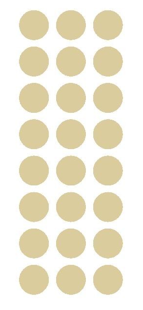 BEIGE TAN 1" Round Stickers Color Code Inventory Label Dot Sticker Package Seals