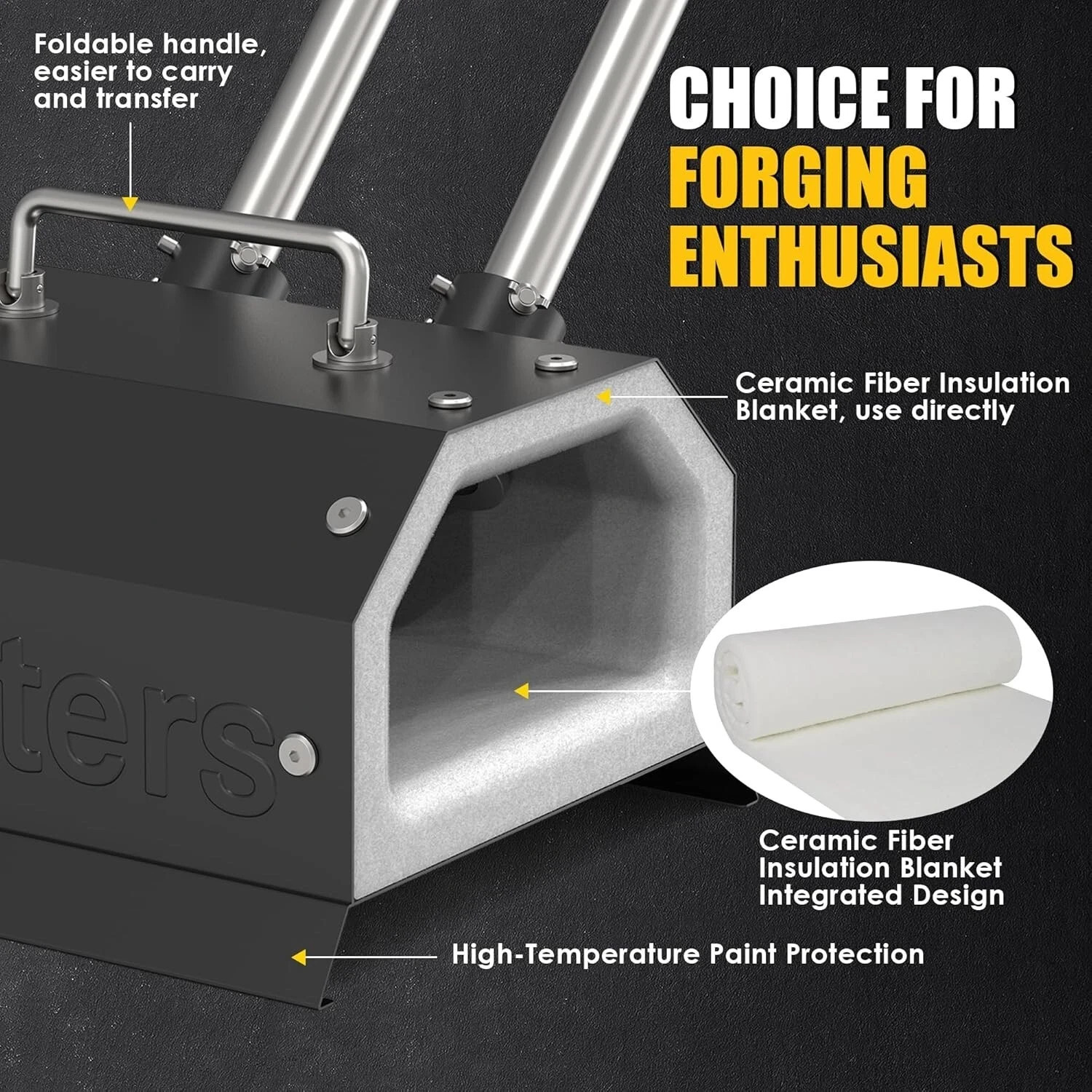 Double Burner Propane Gas Forge for Blacksmithing Knife Making Efficient Heating