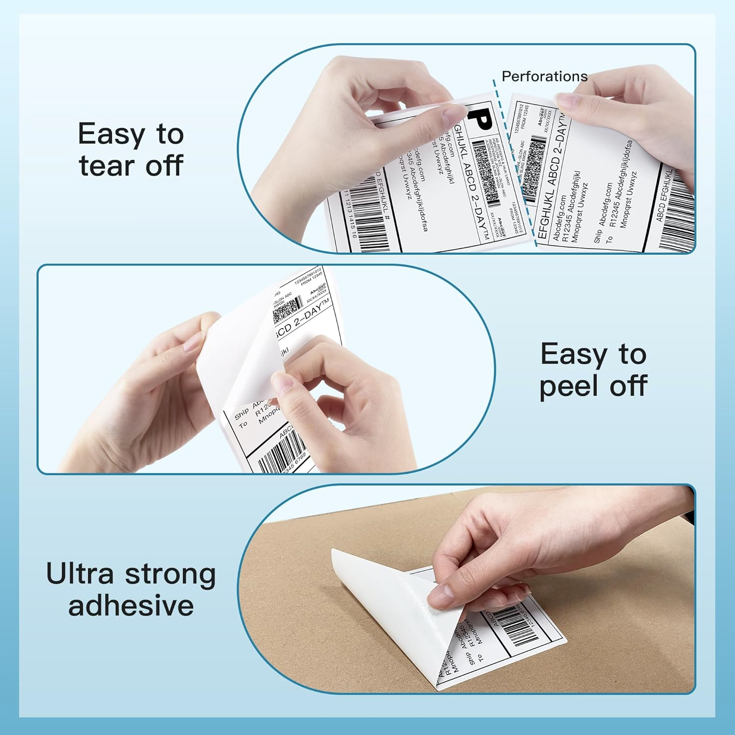 4x6 Thermal Direct Shipping Label Compatible with MUNBYN, Rollo, IDPRT SP420,