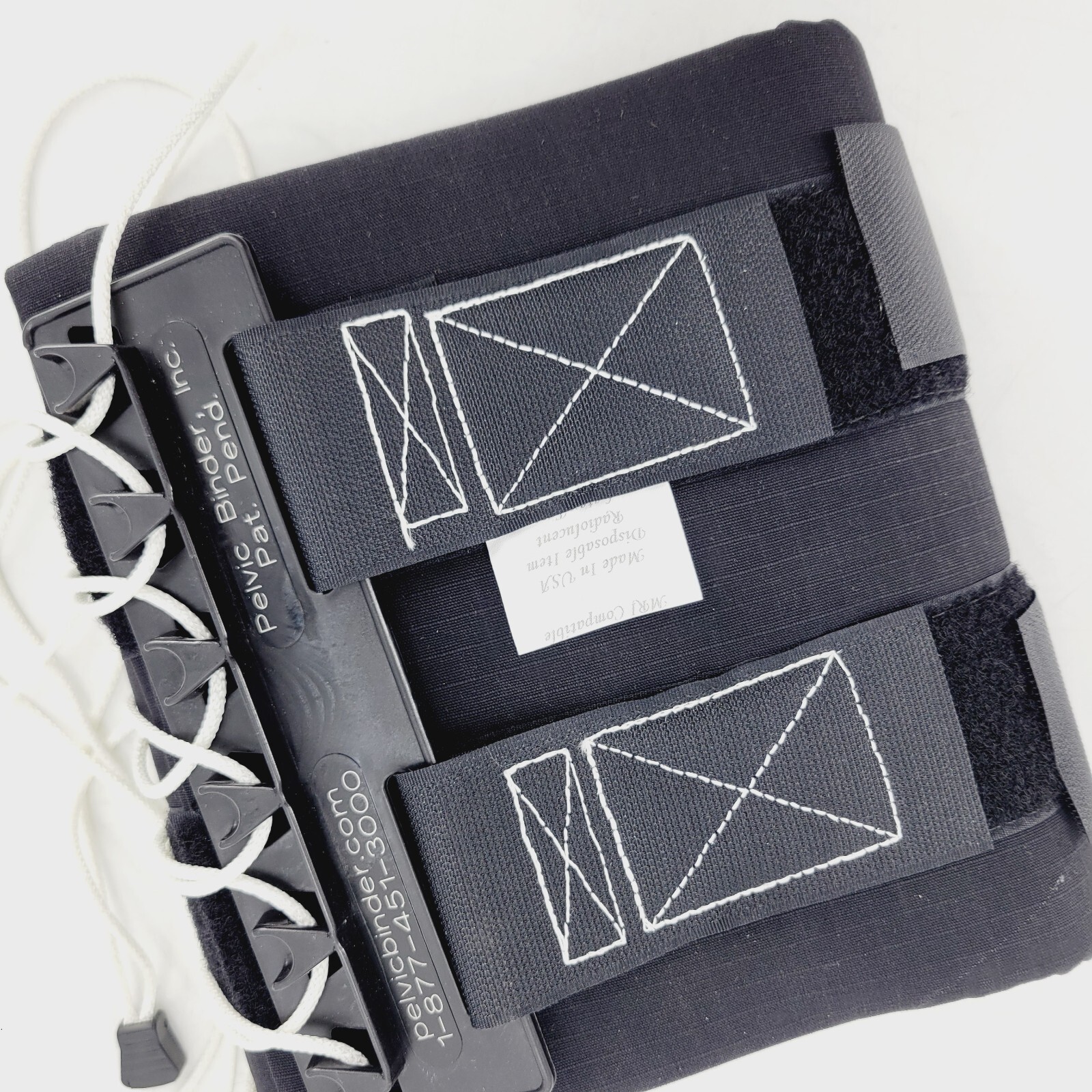 Pelvic Binder Black Pelvic Stabilization Radiolucent MRI Compatible Latex Free