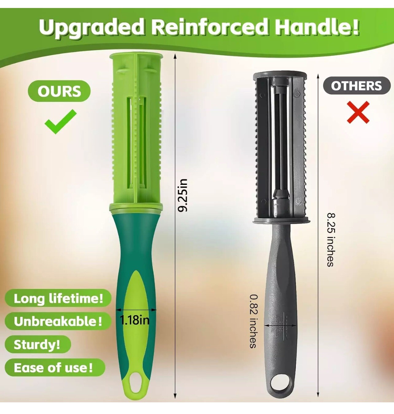 Lint Rollers for Pet Hair Extra Sticky, 660 Sheets Lint Roller with 3 Upgraded H