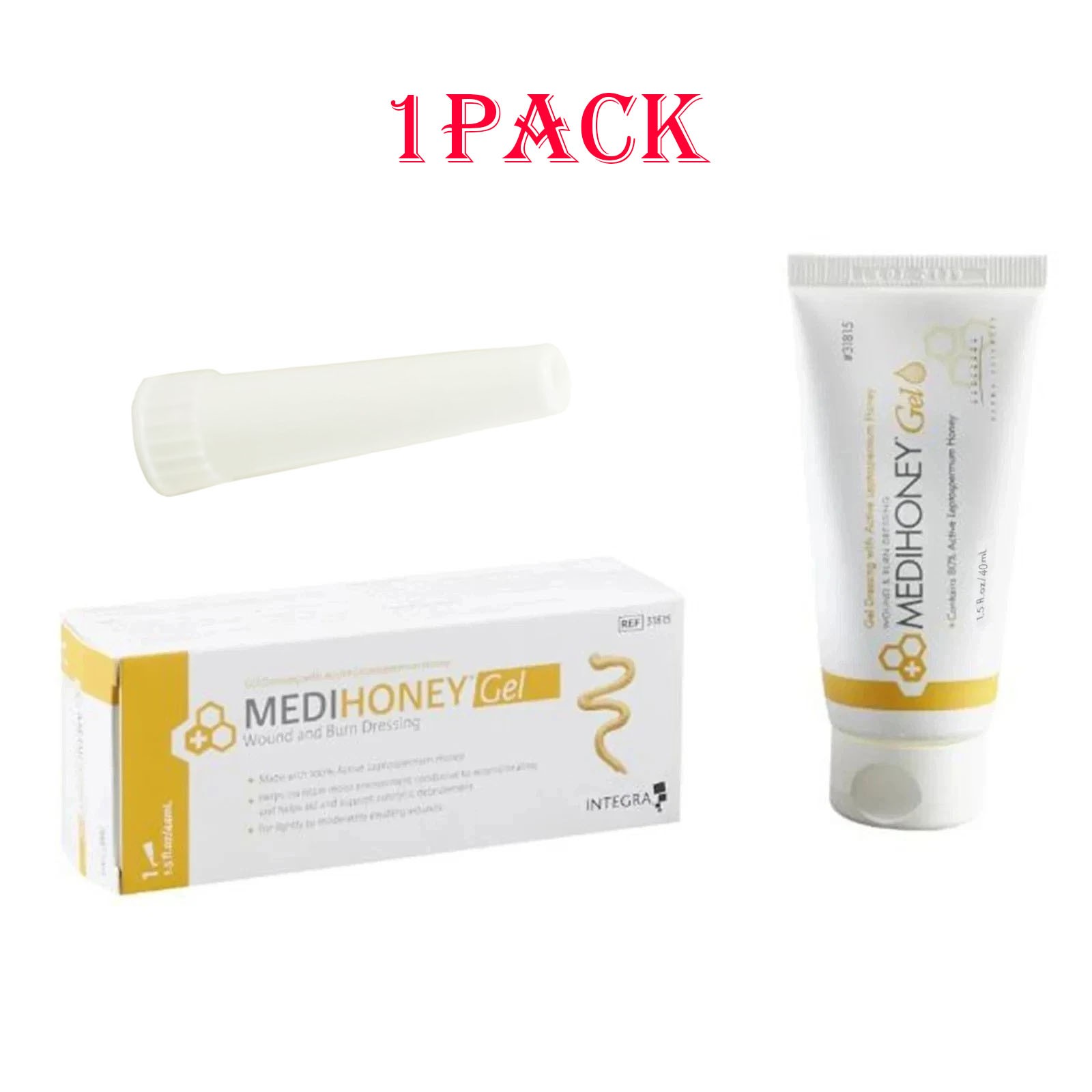 Medi*Honey - 1.5 oz Gel Wound Care & Dressings Tube Medical Grade Honey Gel 40ml