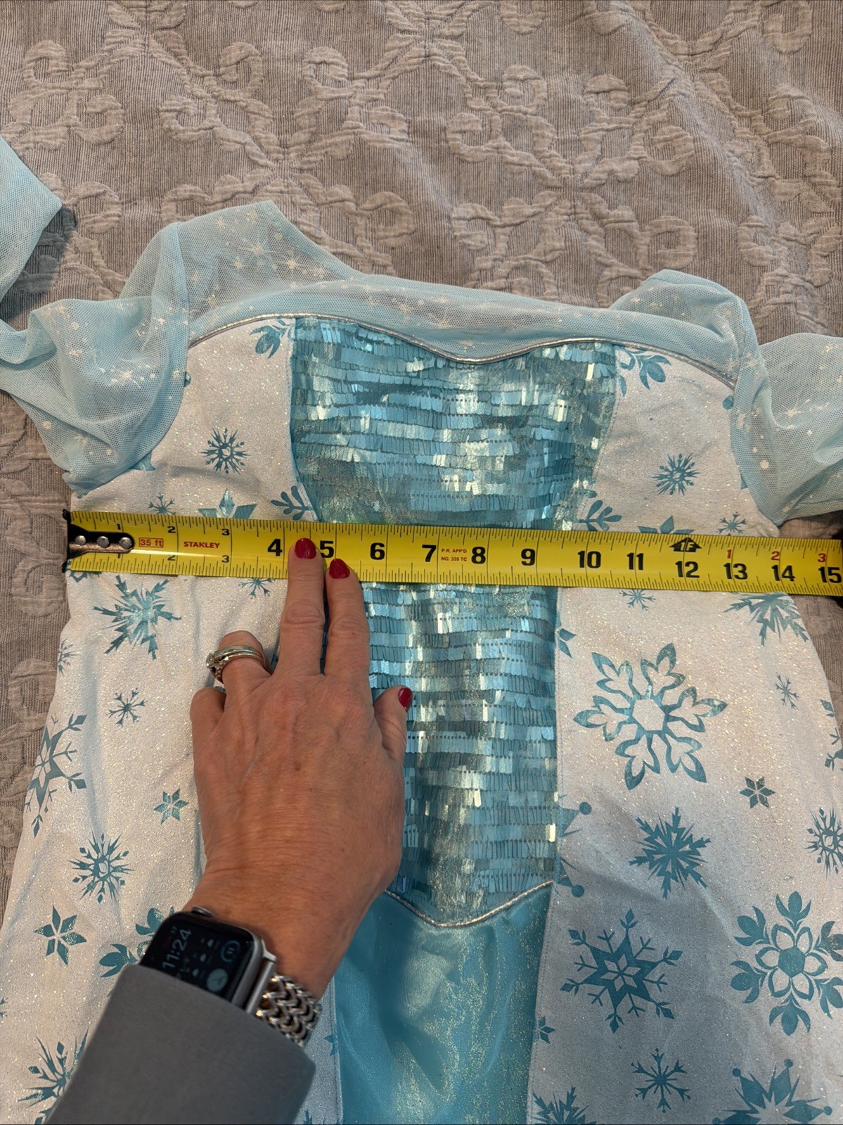 Disney's Frozen Elsa Snow Queen Gown Classic Girls Costume, Medium/7-8