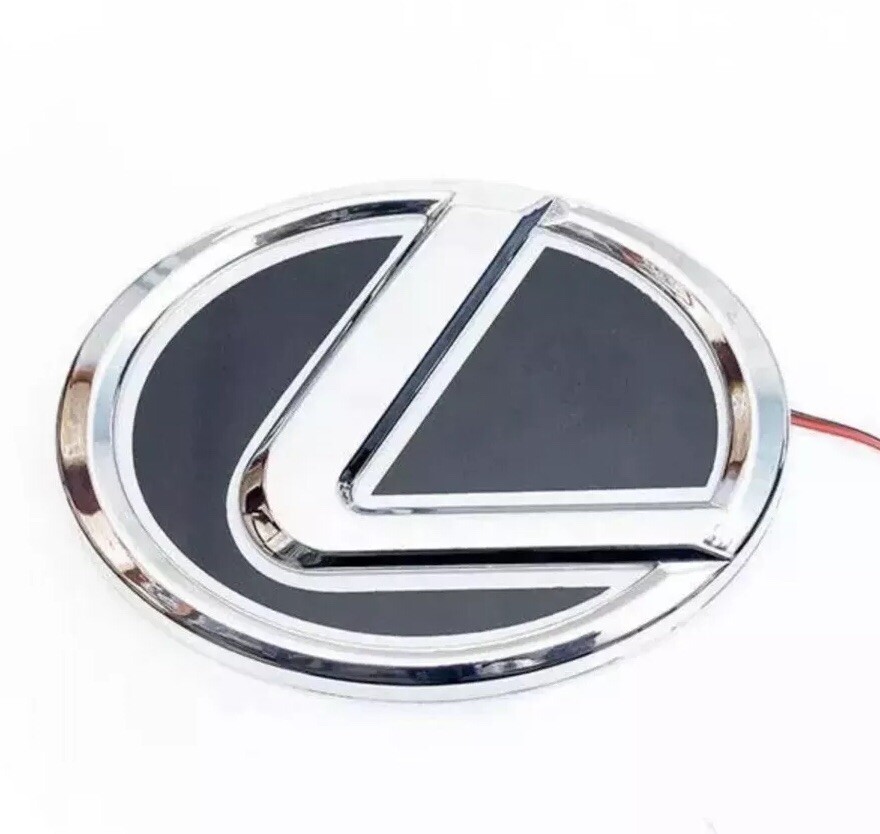 Lexus White 4D LED Emblems Logo 125mm LS270 RX450h CT200 EX250 IS250 IS350 ISF