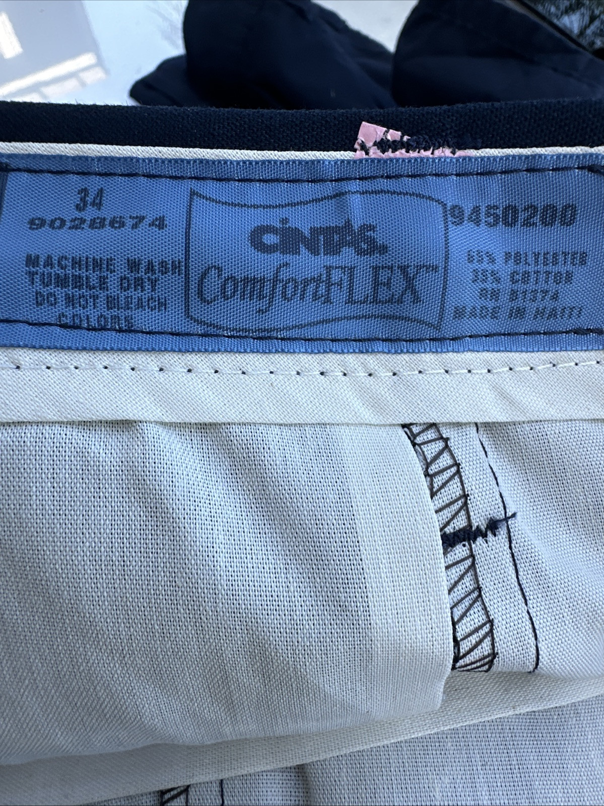 Lot Of 3 Cintas Comfort Flex Work Pants Size 34x30 #945-20 Very Comfortable