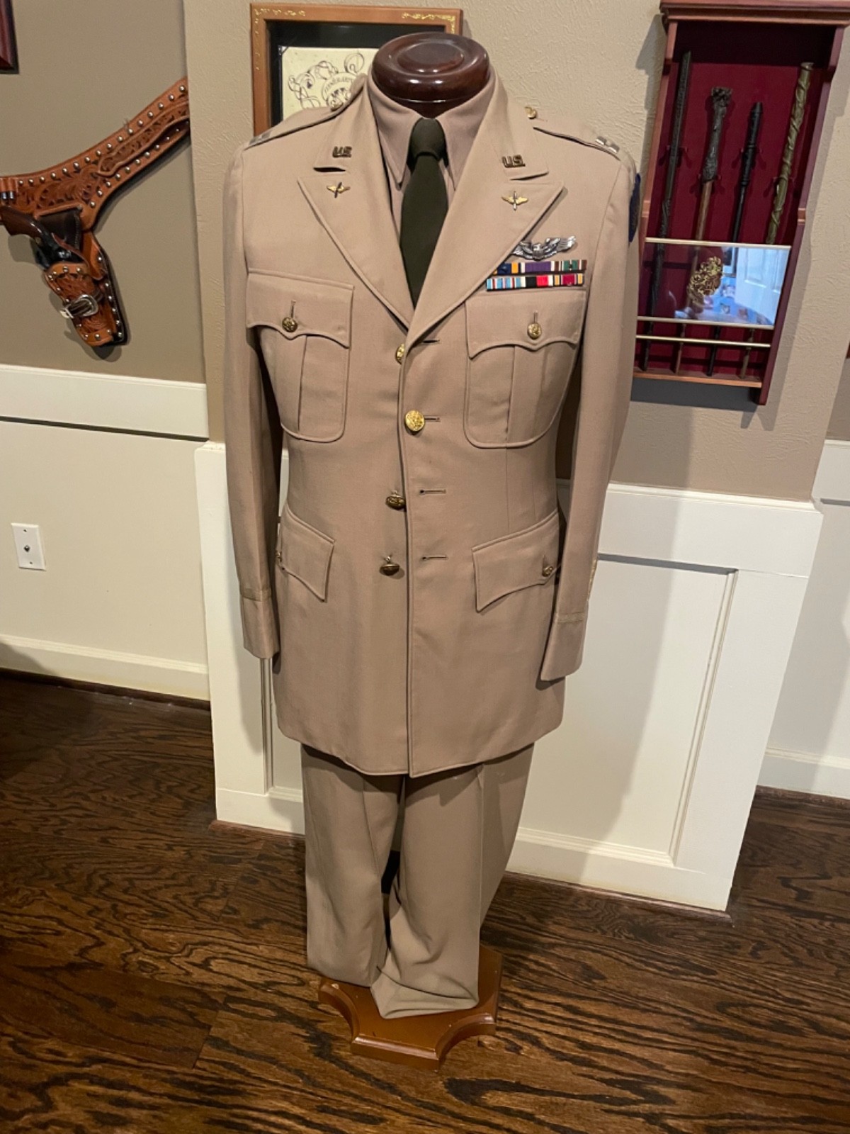 8th WW2 Captian's Pinks & Greens Air Corps Uniform