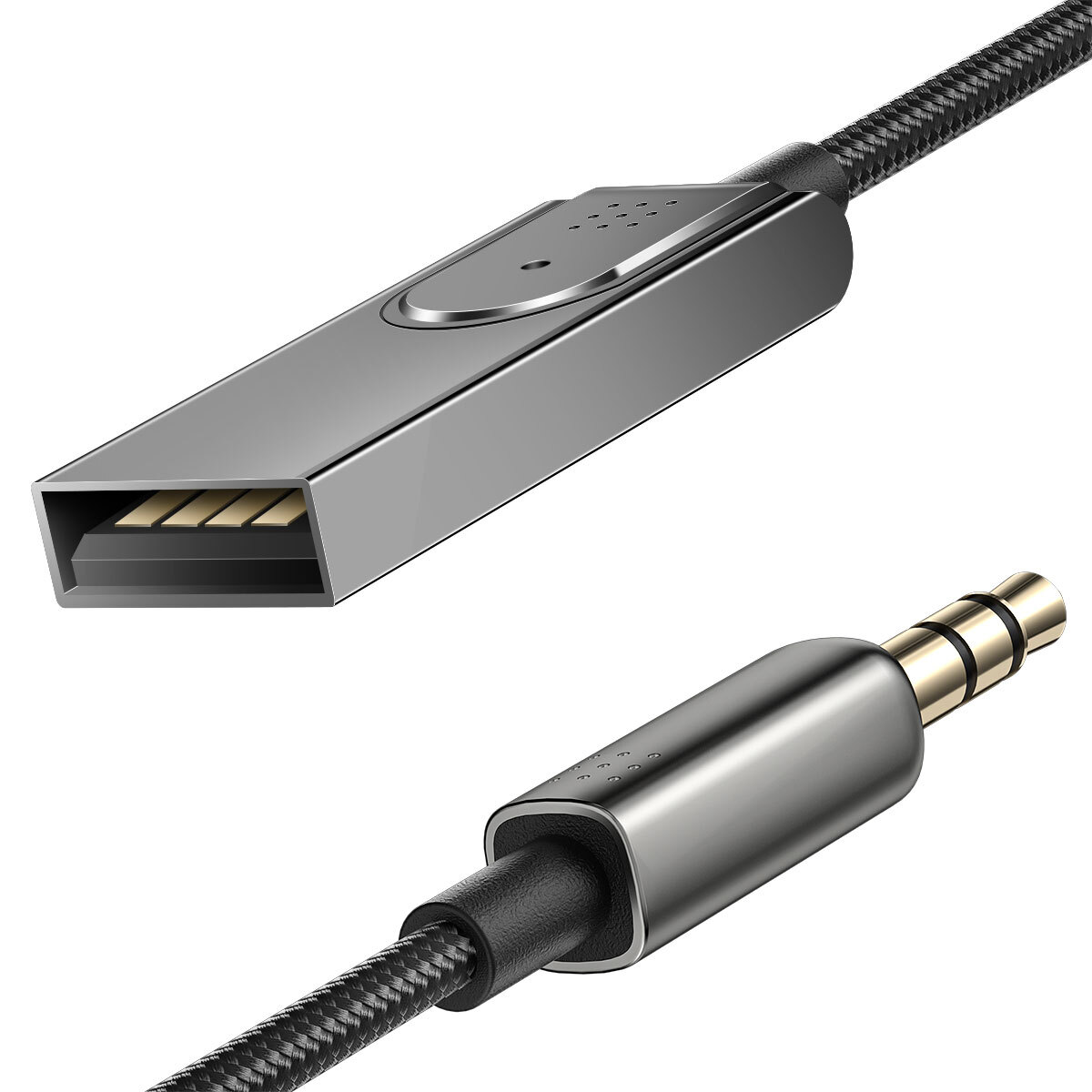 USA Aux to Bluetooth 5.1 Adapter 3.5mm Bluetooth Receiver Microphone for Car Lot