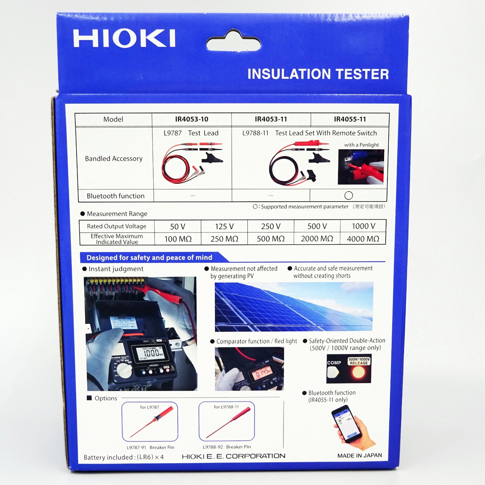 Insulation Resistance Tester for Photovoltaic System IR4053-10 HIOKI Japan NEW