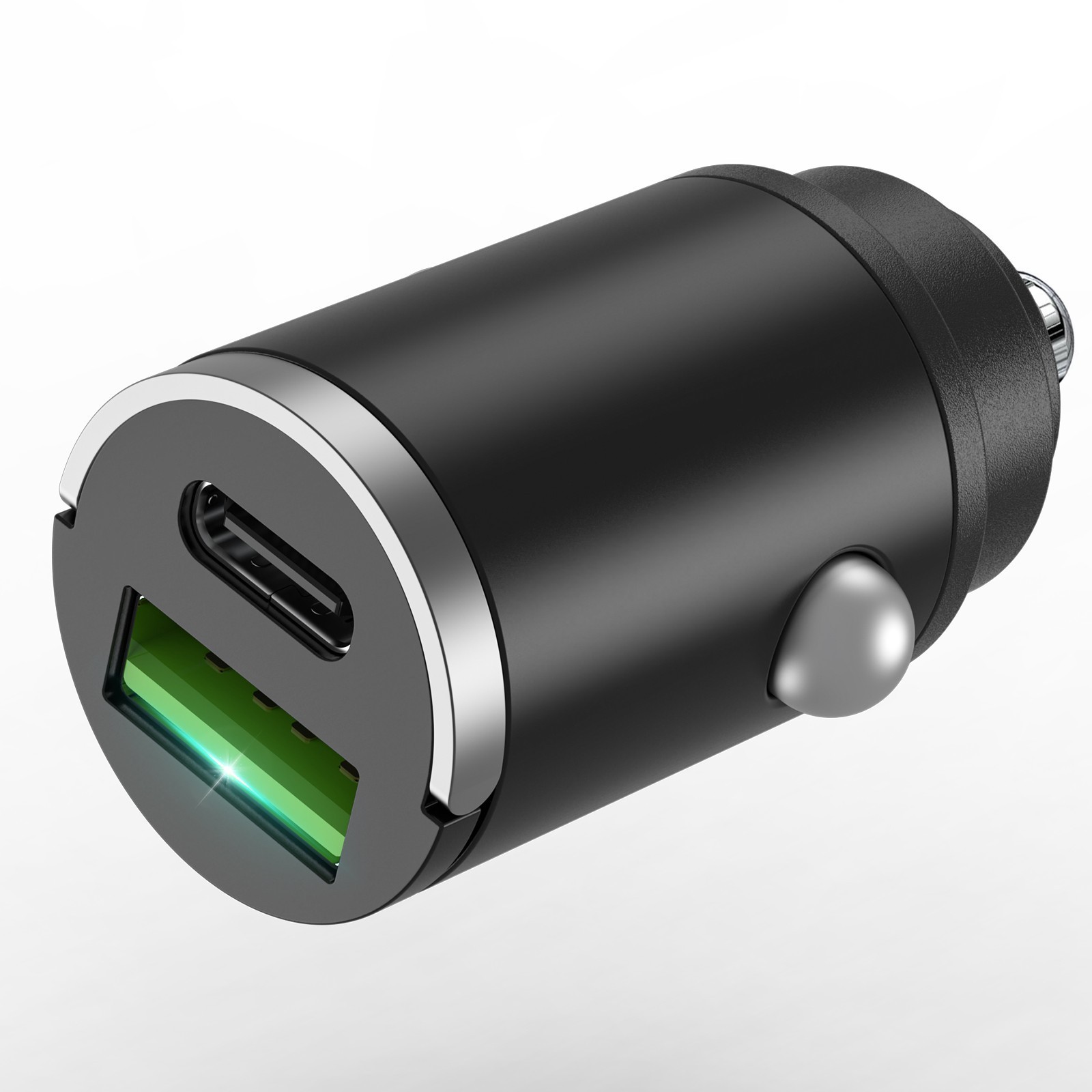 60W Fast Car Charger 2-in1 Cigarette Lighter Adapter W/ USB for Phones Cars