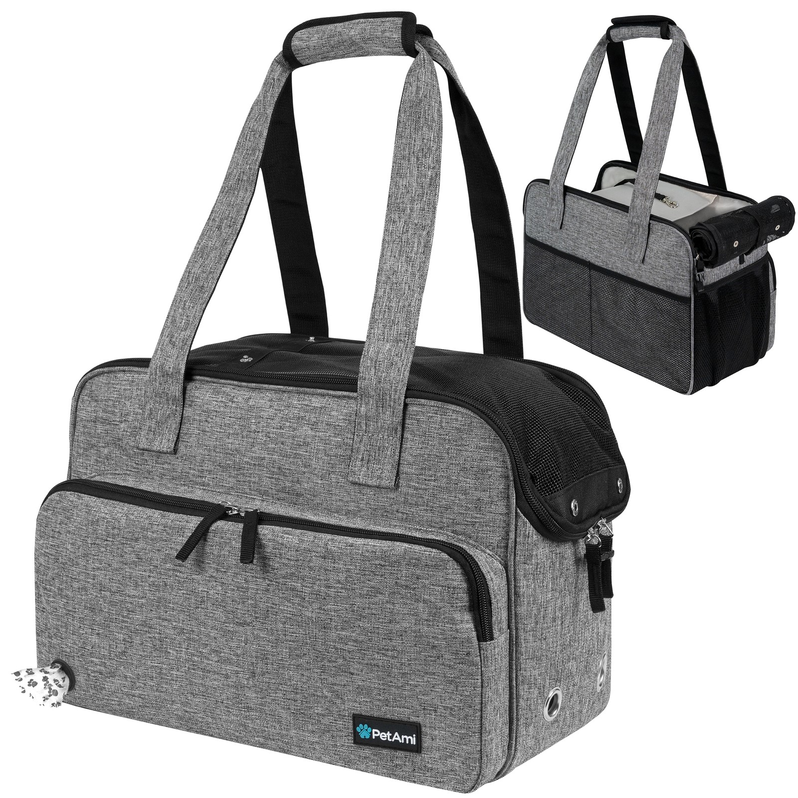 Pet Carrier Bag Soft Sided Puppy Kitten Cat Dog Tote Bag Travel Airline Approved