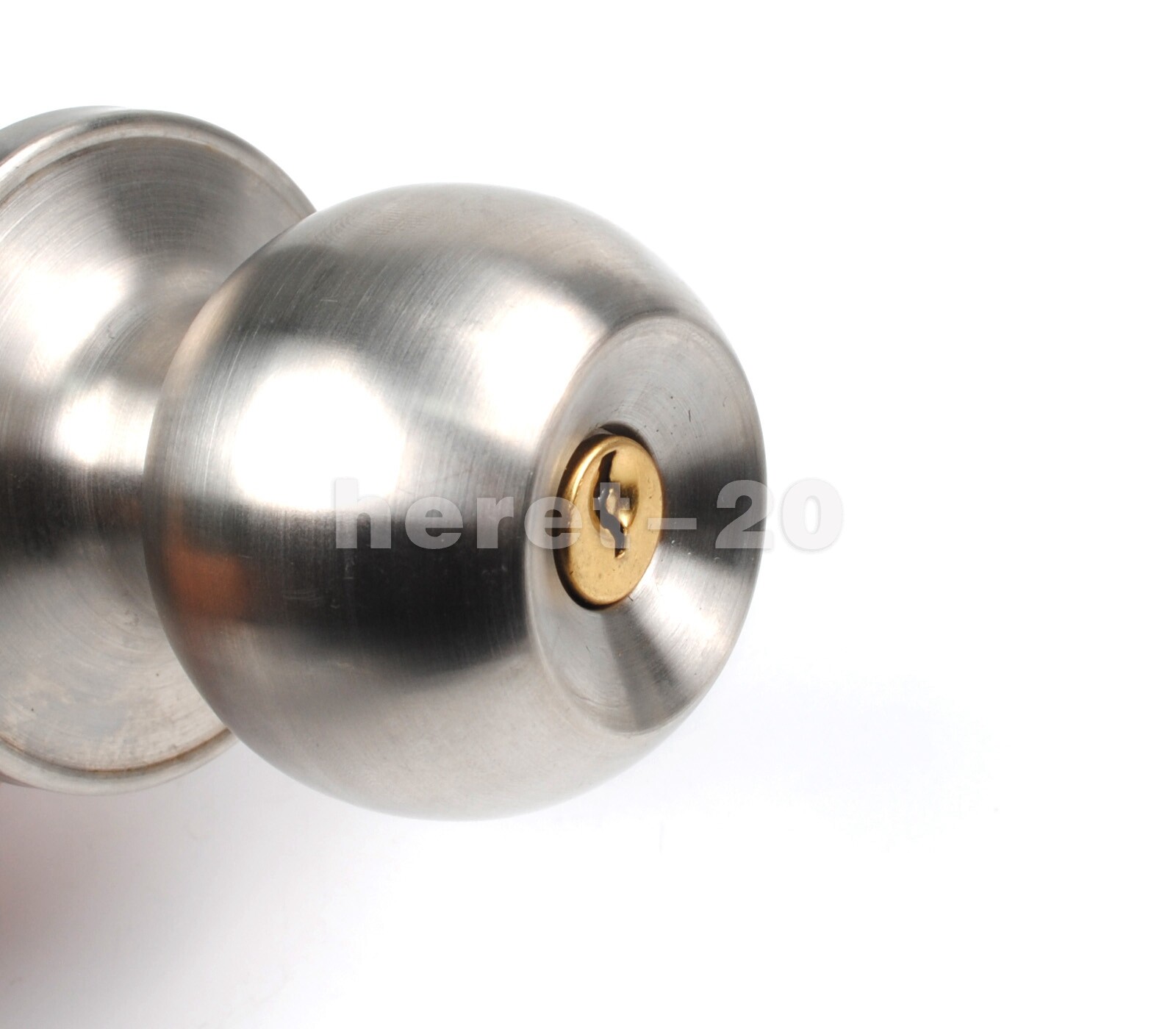HighQuality Door Knob Privacy Lock Interior Bathroom Bedroom Stainless Steel