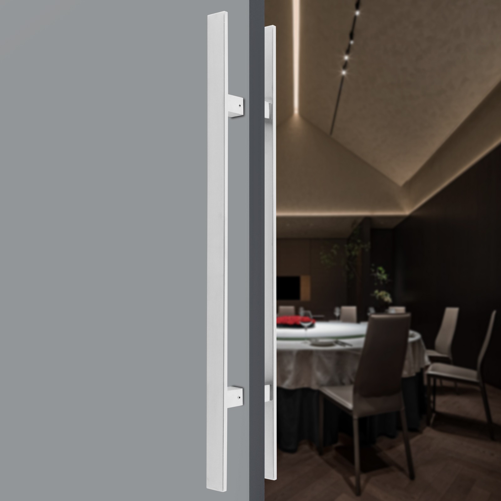 Dual Sided Push Pull Door Handle H-Shaped Handle Sliding Door Handle Stainless