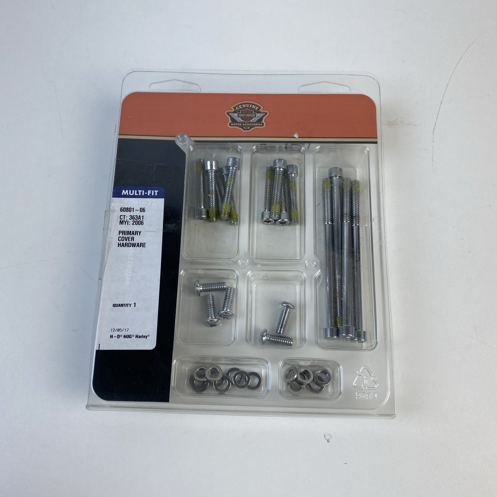 Primary Cover Hardware Bolt Kit Harley '06-'17 Dyna and '07-'17 Softail 60801-06