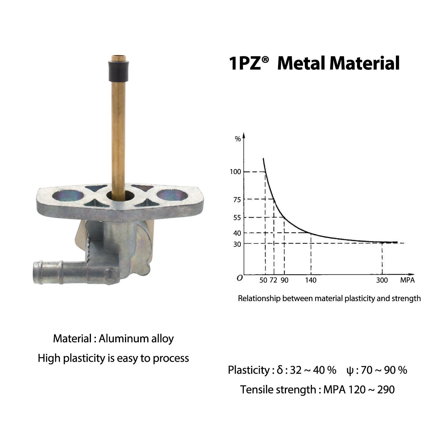 Gas Tank Petcock For Honda Sportrax 250 EX TRX250EX TRX250 EX 2001-2008 2x4