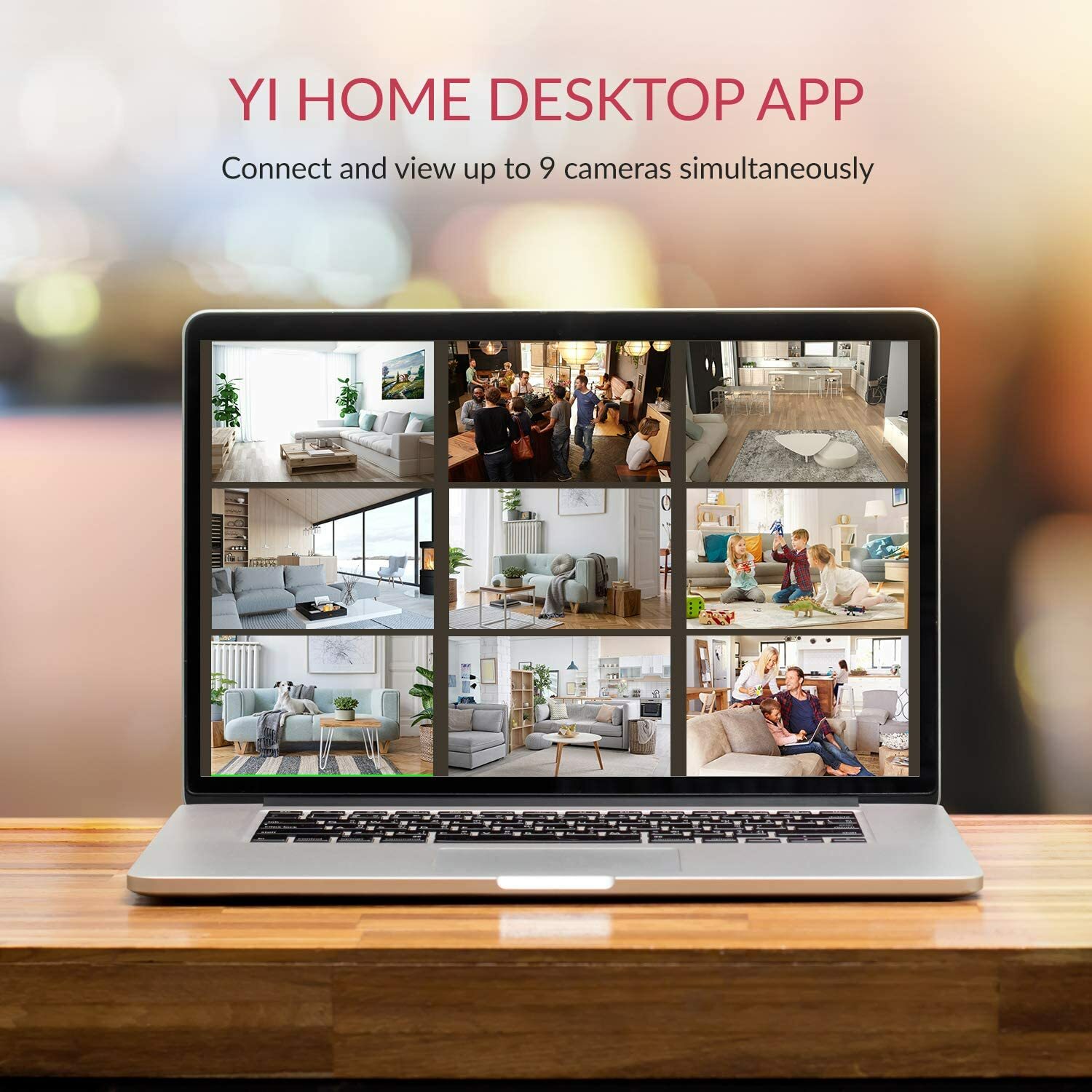 YI 4pc Home Camera 1080p Wireless IP Security Surveillance System Night Vision