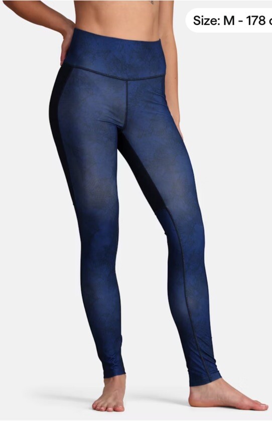 $100 Kari Traa Women’s Fierce Pants Tights- Royal Blue - Medium- New With Tags