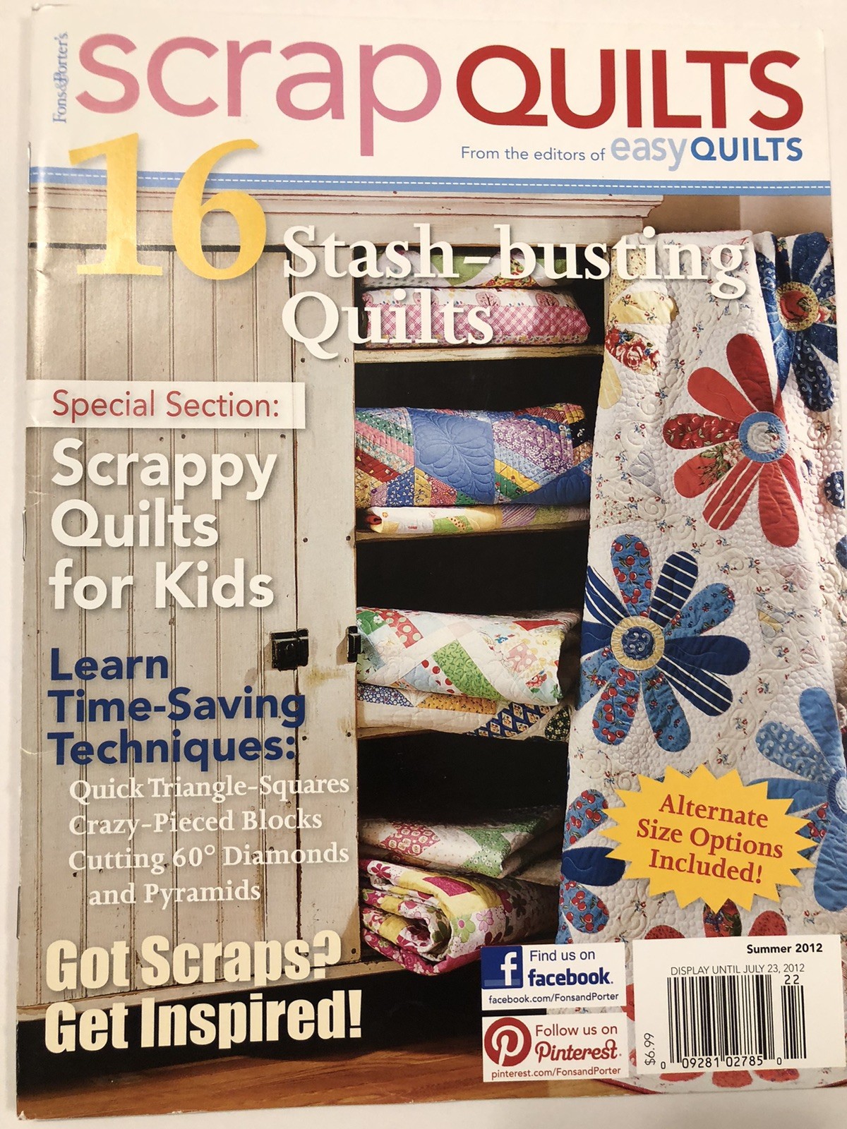 Using Scraps Quilting (Lot of 4) Various Quilting Magazines/Manuals- 2011-2013