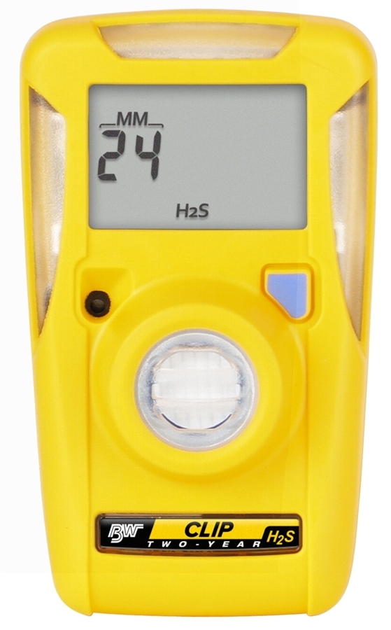 NEW BWC2-H Portable Wearable Gas Monitor Detector H2S Hydrogen Sulfide 24 Months