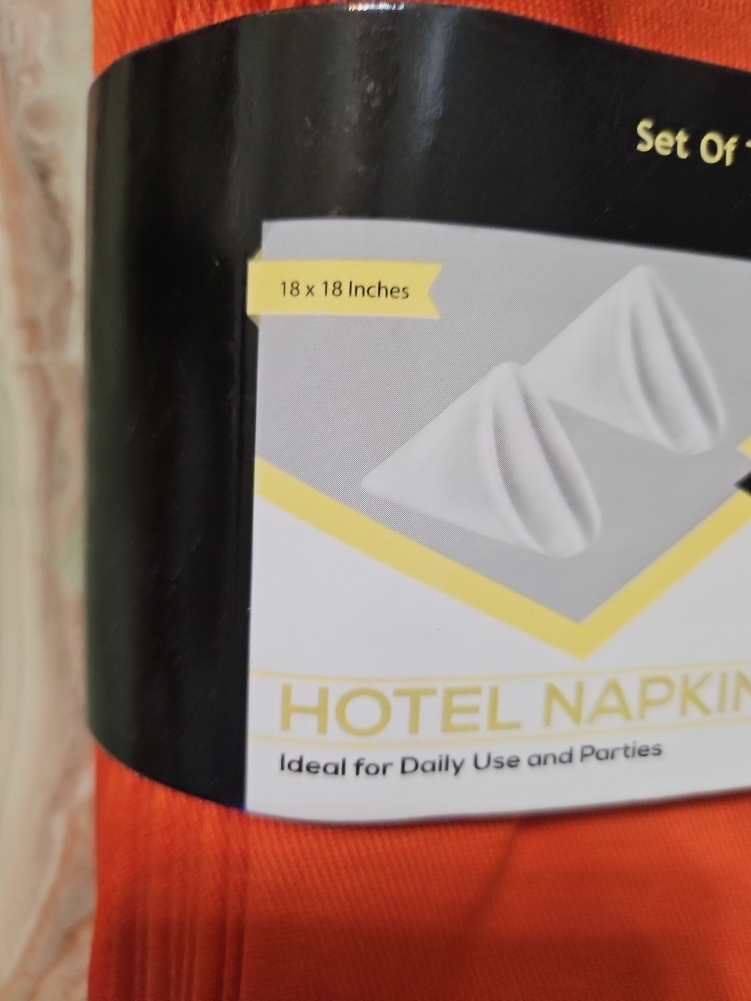 Utopia Luxury Dinner Napkins Orange 12 Pack 18 X 18 Autumn Thanksgiving NEW